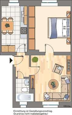 Foto - Wohnung zum Mieten in Bochum 369,00 € 43.56 m²