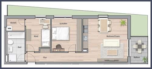 Foto - Wohnung zum Kaufen in Leinfelden-Echterdingen 424.000,00 € 68.7 m²