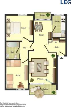 Foto - Wohnung zum Mieten in Monheim 899,00 € 73 m²
