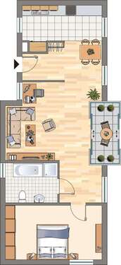 Foto - Wohnung zum Mieten in Dortmund 378,69 € 69.78 m²