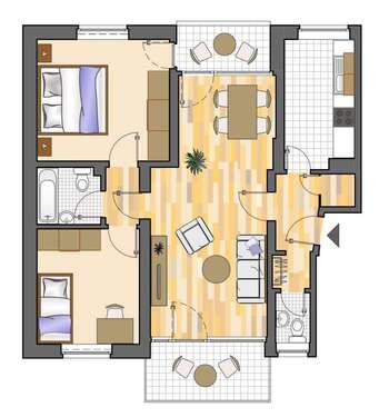Foto - Wohnung zum Mieten in Marl 549,00 € 68.16 m²