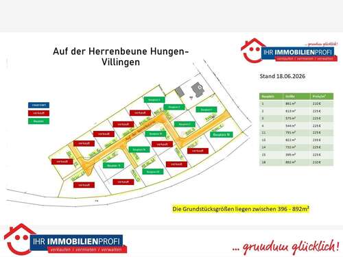Foto - Grundstück zu verkaufen in Hungen 123.750.000,00 € 550 m²