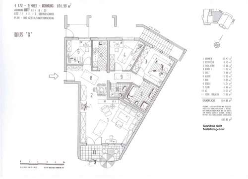 Foto - Wohnung zum Mieten in Reichenbach 1.100,00 € 100.95 m²