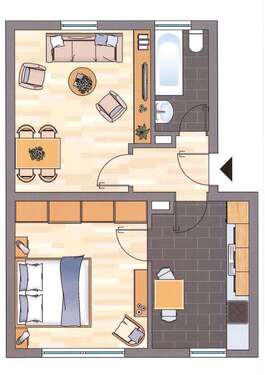Foto - Wohnung zum Mieten in Übach-Palenberg 449,00 € 49.78 m²