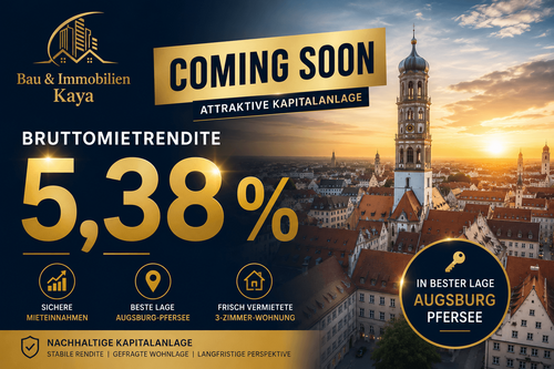 Foto - Wohnung zum Kaufen in Augsburg 249.800,00 € 65 m²