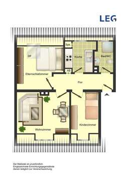 Foto - Wohnung zum Mieten in Osnabrück 529,00 € 48.43 m²