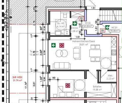 Foto - Wohnung zum Mieten in Jülich 820,00 € 63.04 m²
