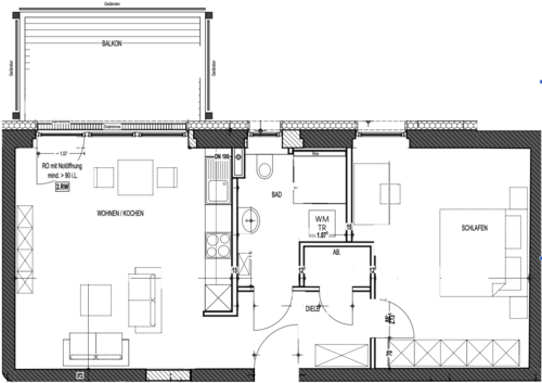 Foto - Wohnung zum Mieten in Merseburg 752,09 € 61.4 m²