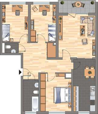 Foto - Wohnung zum Mieten in Haßloch 969,00 € 97.06 m²