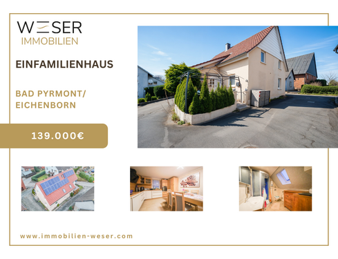 Foto - Haus zum Kaufen in Bad Pyrmont 139.000,00 € 120 m²