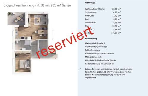 Foto - Wohnung zum Kaufen in Wurster Nordseeküste 299.000,00 € 87 m²