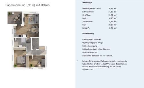 Foto - Wohnung zum Kaufen in Wurster Nordseeküste 293.000,00 € 87 m²