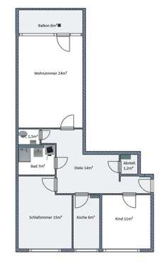 Foto - Wohnung zum Kaufen in Monheim am Rhein 255.000,00 € 81 m²