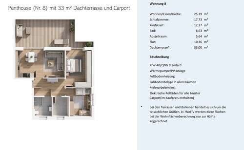 Foto - Wohnung zum Kaufen in Wurster Nordseeküste 357.000,00 € 112 m²