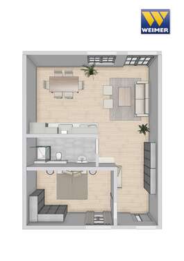 Foto - Wohnung zum Mieten in Biebertal-Königsberg 650,00 € 69.94 m²