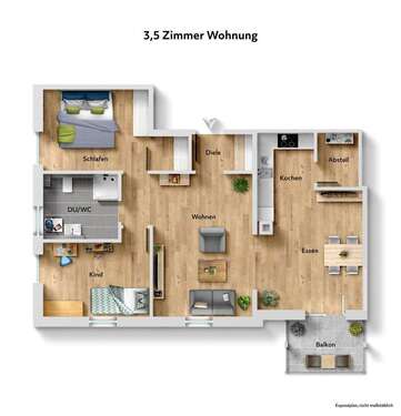 Foto - Wohnung zum Kaufen in Bad Dürrheim 236.000,00 € 73 m²