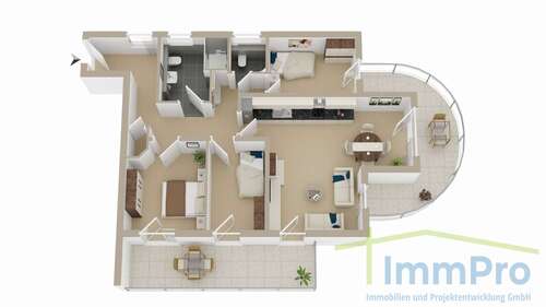 Foto - Wohnung zum Mieten in Ebhausen 1.320,00 € 104 m²