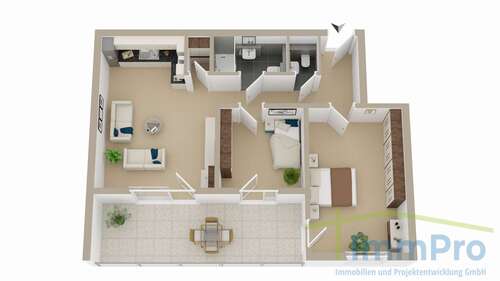 Foto - Wohnung zum Mieten in Ebhausen 1.070,00 € 82 m²