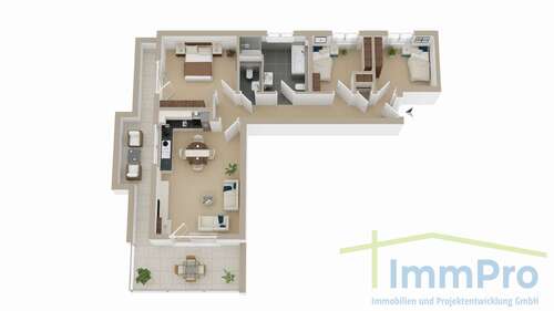 Foto - Wohnung zum Mieten in Ebhausen 1.350,00 € 107 m²