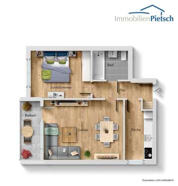 Foto - Wohnung zum Kaufen in Ingolstadt 179.000,00 € 54 m²