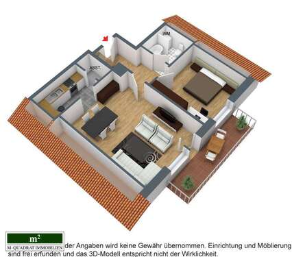 Foto - Wohnung zum Mieten in Beckum 420,00 € 60 m²