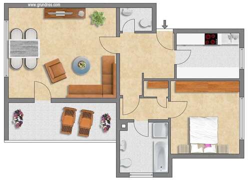 Foto - Wohnung zum Kaufen in Dortmund 223.000,00 € 75 m²