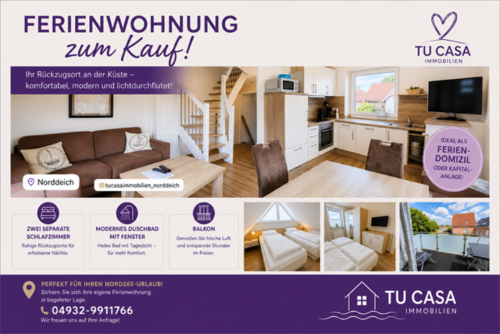 Foto - Wohnung zum Kaufen in Norden , Ostfriesl 309.000,00 € 53.31 m²