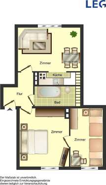 Foto - Wohnung zum Mieten in Solingen 629,00 € 52.86 m²