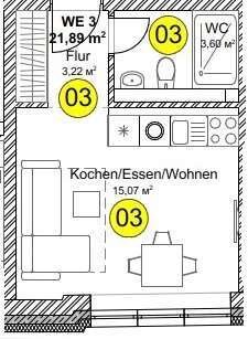 Foto - Wohnung zum Kaufen in Pfullendorf 112.000,00 € 26.35 m²