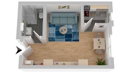 Foto - Wohnung zum Mieten in Landau 450,00 € 23.71 m²