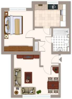 Foto - Wohnung zum Mieten in Mönchengladbach 479,00 € 50 m²
