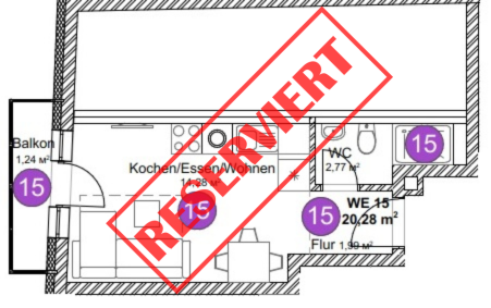Foto - Wohnung zum Kaufen in Pfullendorf 107.000,00 € 25.31 m²