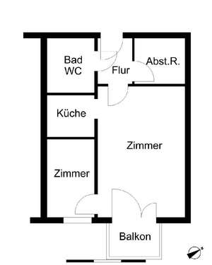 Foto - Wohnung zum Mieten in Bremen 233,89 € 43.91 m²