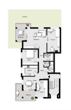 Foto - Wohnung zum Kaufen in Kronberg 510.000,00 € 114.67 m²