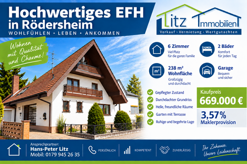 Foto - Haus zum Kaufen in Rödersheim-Gronau-Rödersheim 669.000,00 € 238 m²