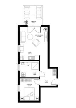 Foto - Wohnung zum Mieten in Woltersdorf 761,00 € 50.73 m²