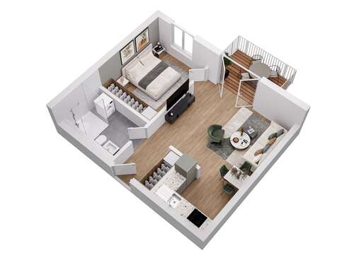 Foto - Wohnung zum Mieten in Woltersdorf 755,00 € 45.74 m²