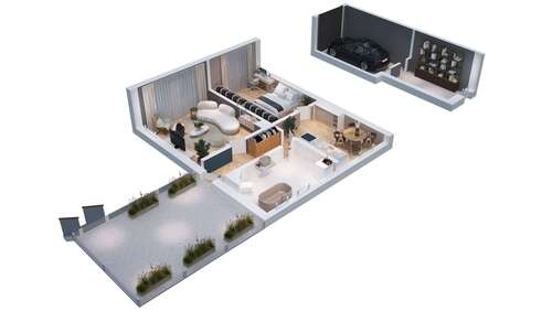 Foto - Wohnung zum Mieten in Marbach 1.095,00 € 73 m²