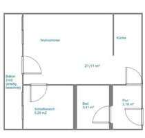 Wohnung zum Mieten in Teutschenthal 198,00 € 35 m²