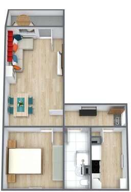 Foto - Wohnung zum Mieten in Wernigerode 329,75 € 50.73 m²