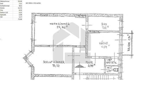 Foto - Wohnung zum Mieten in Wiesbaden 830,00 € 75.68 m²