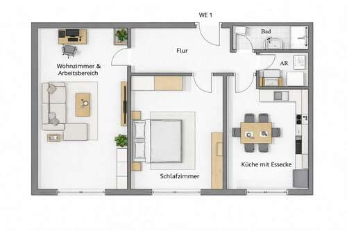 Foto - Wohnung zum Mieten in Neuwied 720,00 € 90 m²