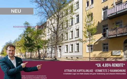 Foto - Wohnung zum Kaufen in Halle 79.900,00 € 42.75 m²