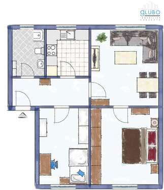 Foto - Wohnung zum Mieten in Bochum 620,00 € 65 m²