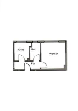 Foto - Wohnung zum Mieten in Rheinberg 390,00 € 29 m²