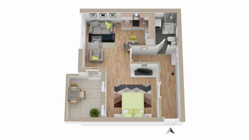 Foto - Wohnung zum Kaufen in Wolfsburg 84.900,00 € 43 m²