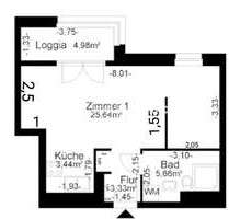 Wohnung zum Mieten in Berlin 284,00 € 40 m²