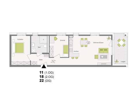 Foto - Wohnung zum Kaufen in Aldingen 394.600,00 € 77.9 m²