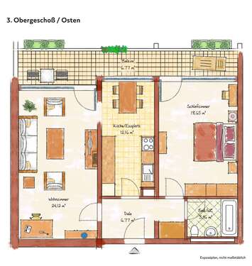 Foto - Wohnung zum Kaufen in Freising 325.000,00 € 72.36 m²