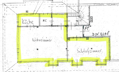 Foto - Wohnung zum Mieten in Duisburg 390,00 € 62 m²
